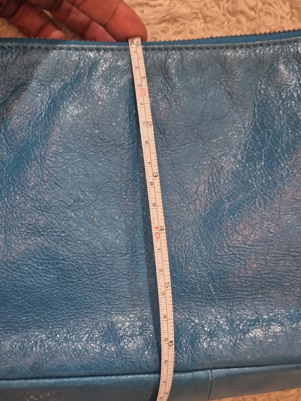 LATICO blue Leather Clutch - Picture 7 of 8